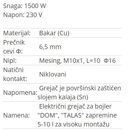 GREJAC GPB-1500W/230V VM ELIT-INOX,DOM